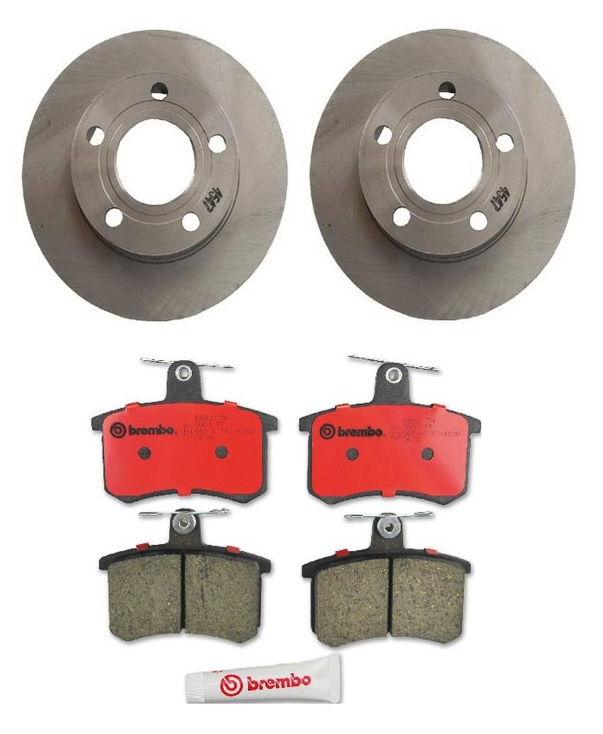 Audi Brembo Brake Kit - Pads and Rotors Rear (245mm) (Ceramic) 8D0615601A - Brembo 1535593KIT